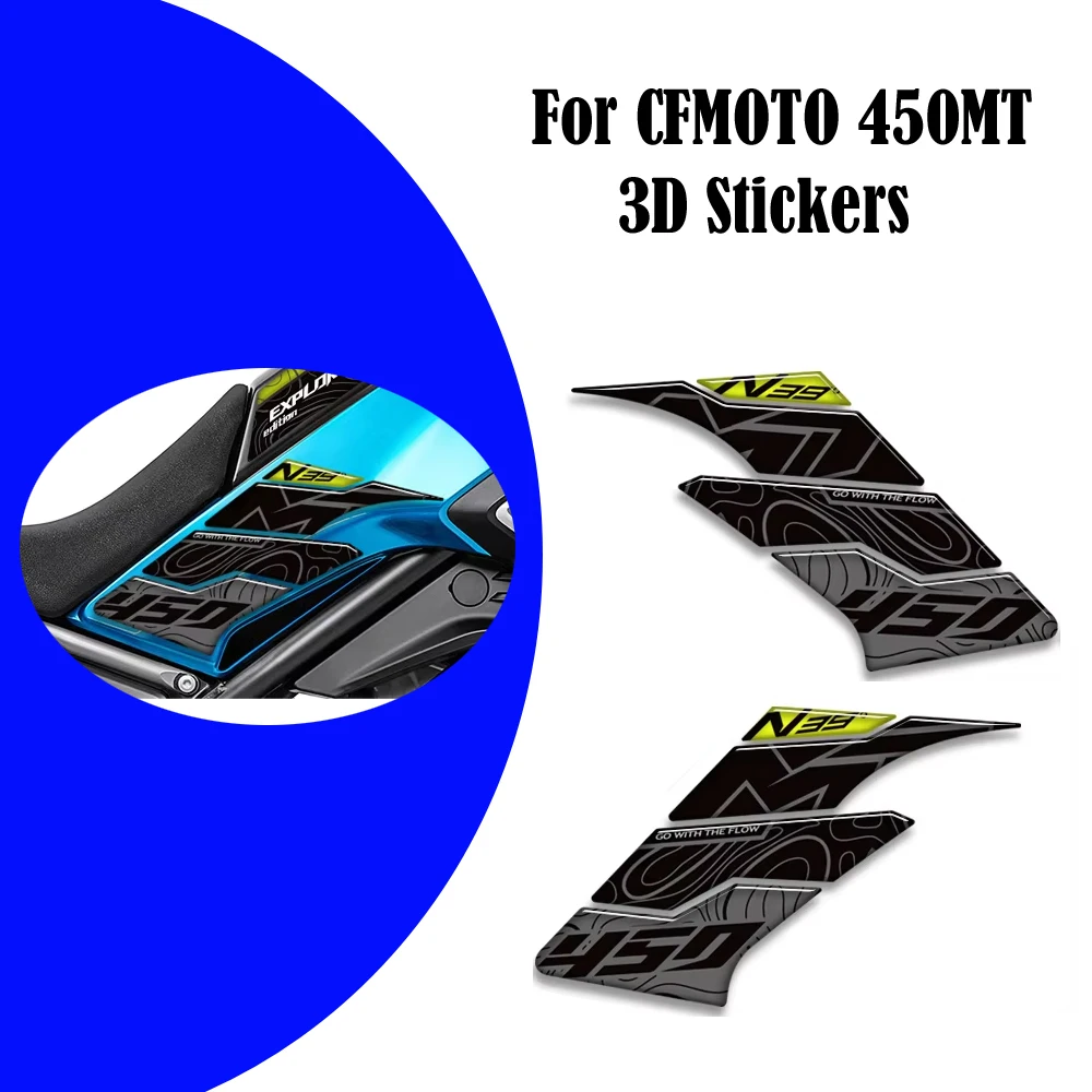

2023 2024 2025 для CFMOTO 450MT 450 MT Adventure Bike Protector Tank Pad Grips Kit наколенник обтекатель крыло 3D наклейки наклейки