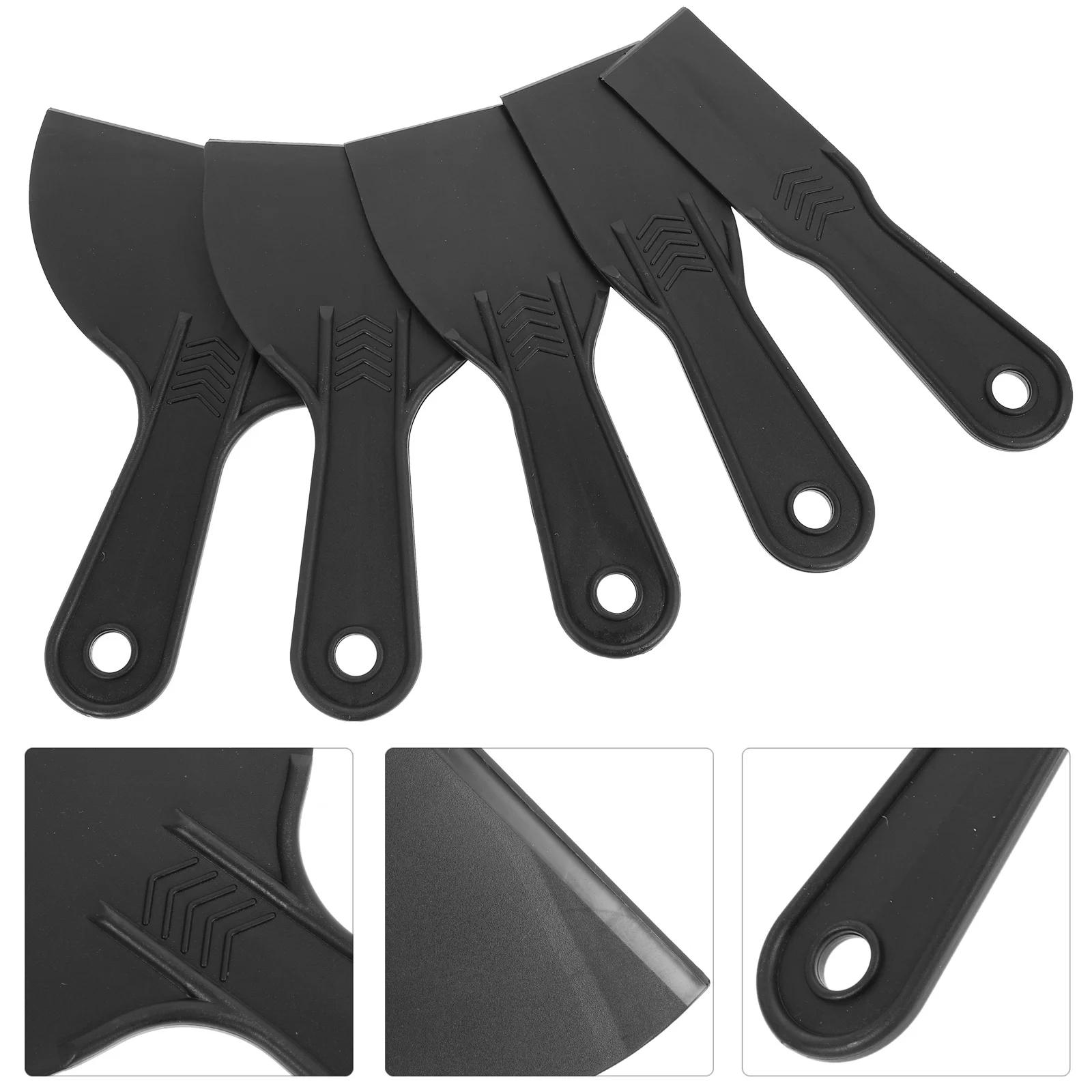 5 قطعة ورق الحائط مكشطة ABS المواد المعجون ملصق أداة إزالة الصواميل ورق جدران من الفينيل مزيل الطلاء سهل شنق التخزين #3