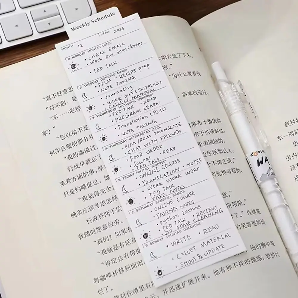 

New Bookmark Type Note Paper Daily Weekly Planner To Do List Journal Memo Pads Note Pad School Office
