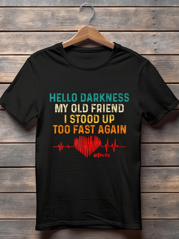 

100% cotton-vibrant funny proverb pattern, round neck, casual, high-quality printing, worn all the year round.