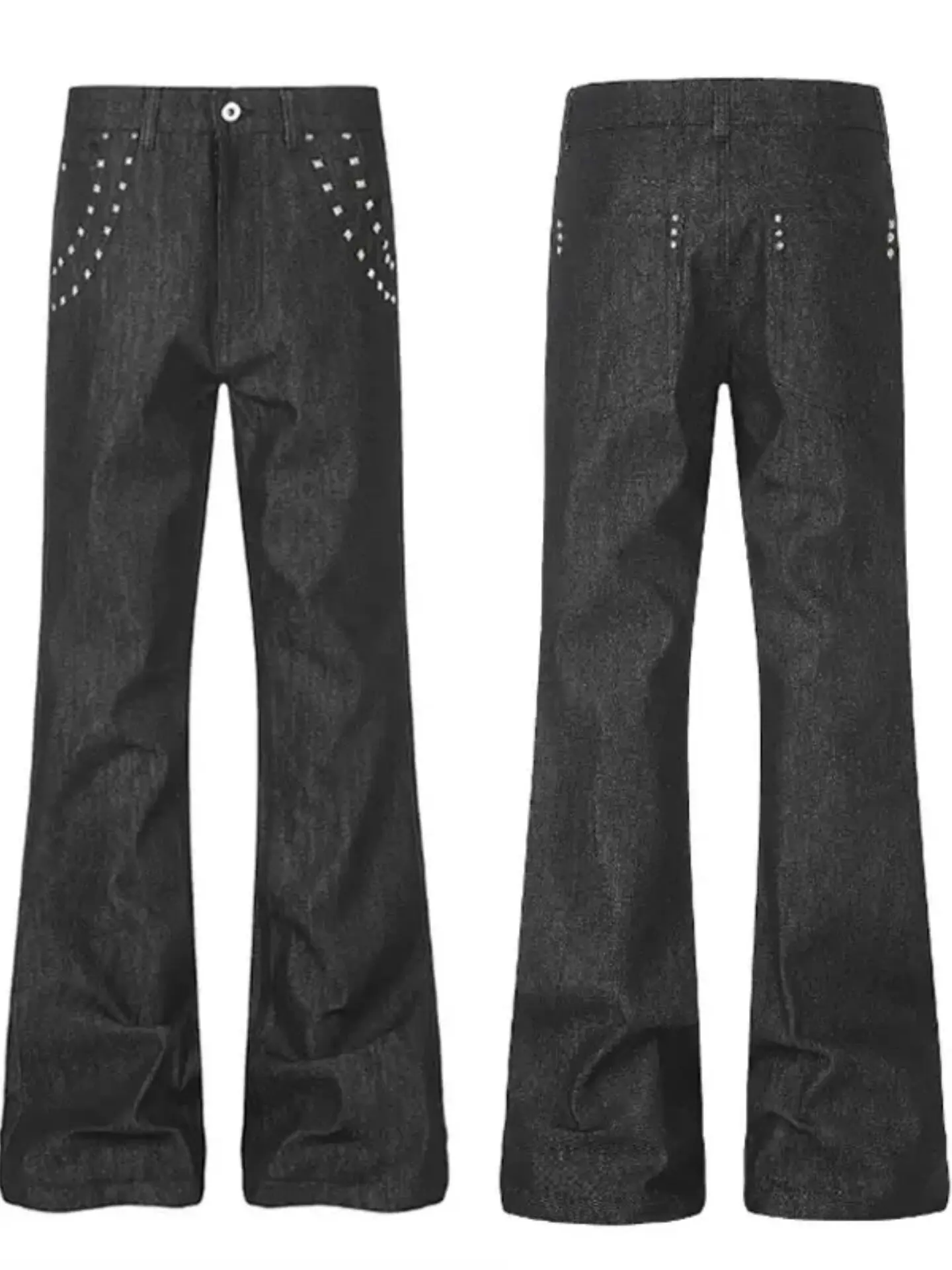 Cleanfit Lightweight Distressed Straight Leg Jeans Men's High Street Style Slimming Pants Casual Wear for Young Adults