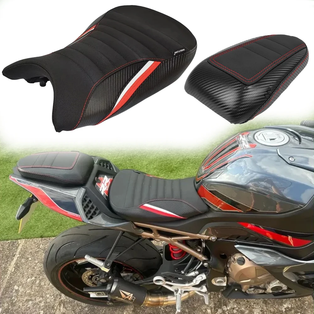 

Motorcycle Seats Parts For BMW S1000RR S1000 RR M1000RR 2019-2024 Front Driver Bench Rear Passenger Pillion Seat Cushions Cover