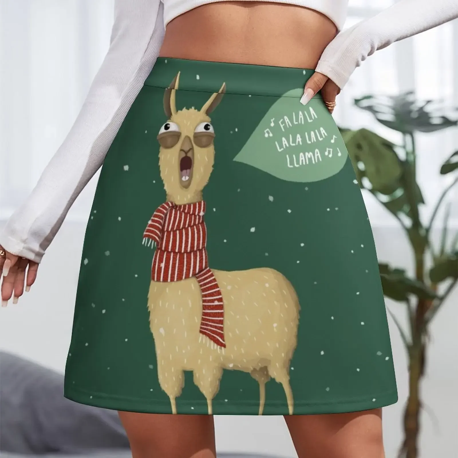 Christmas holiday Llama Mini Skirt luxury designer clothing women Kawaii Clothes for summer