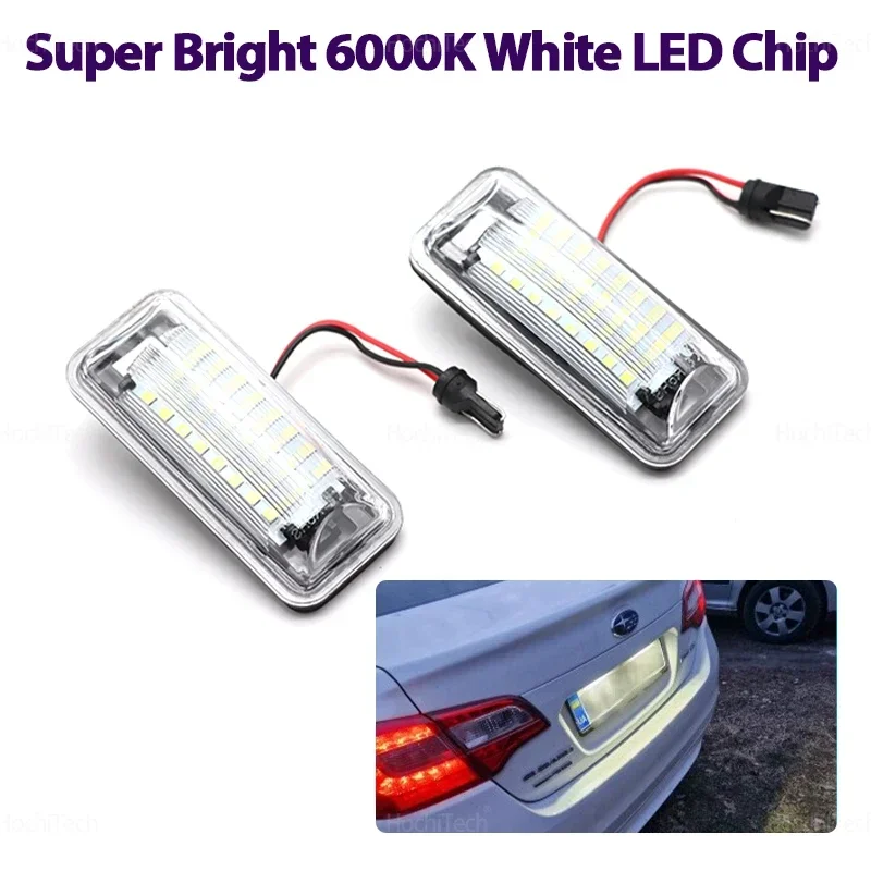For 2013-2015 Subaru Forester BRZ Impreza Legacy For Scion FR-S  2Pcs DC12V LED License Number Plate Light Lamp LED White