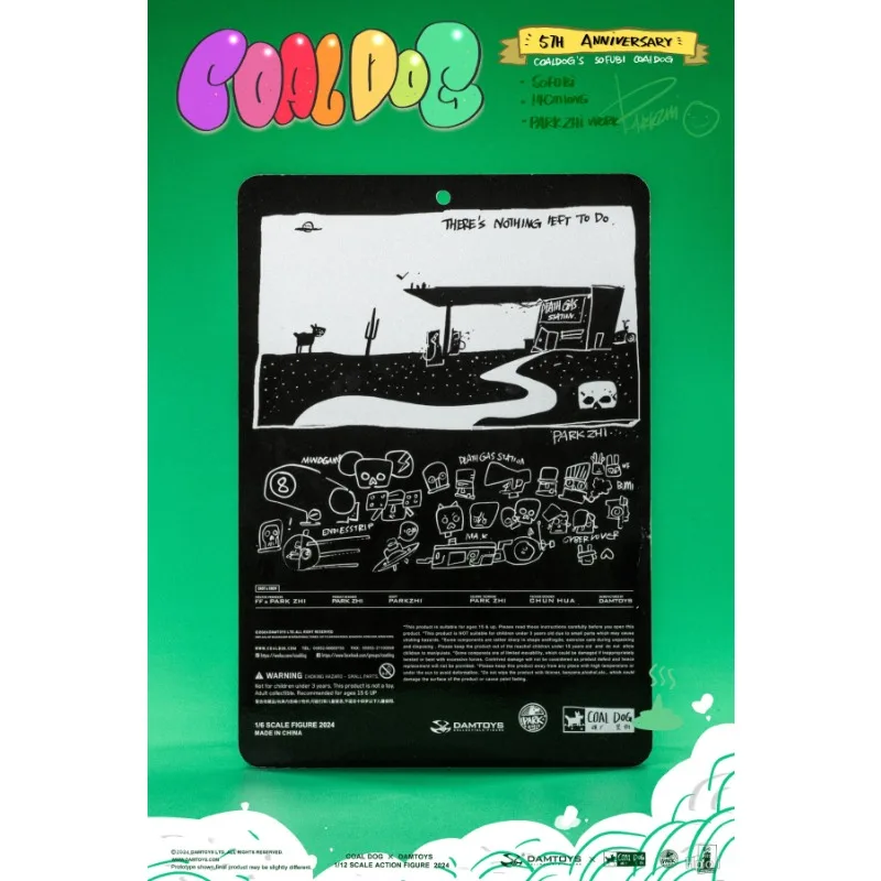 DAMTOYS สุนัขโคaldog ของแท้ ครบรอบที่ห้า ของสะสมโมเดลผลิตภัณฑ์สําเร็จรูปวัสดุยางนุ่ม