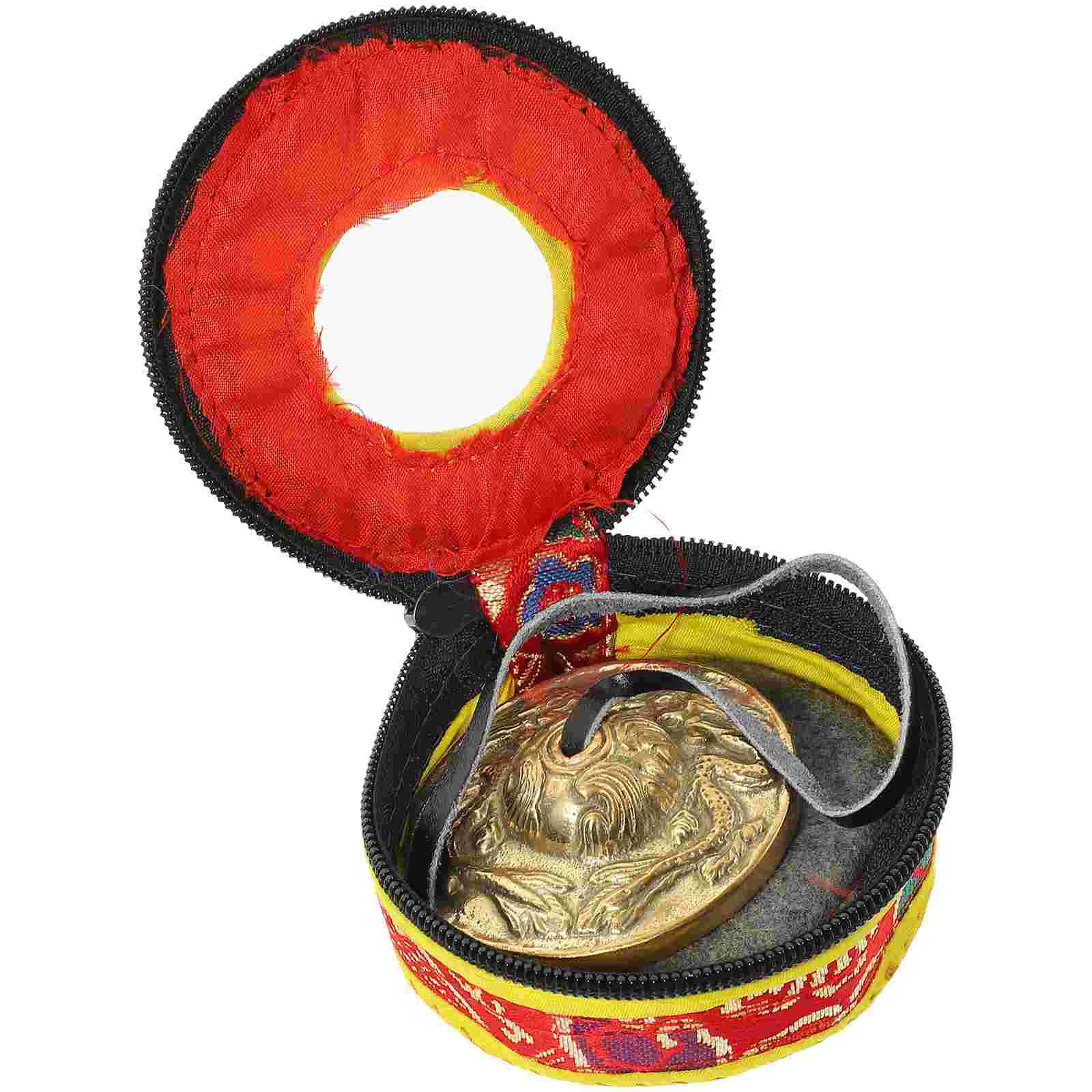 Tingsha Cymbal Cymbals Pure Copper Bell Chime Ring Meditation Religious Percussion Instrument Popularity Tibetan Golden