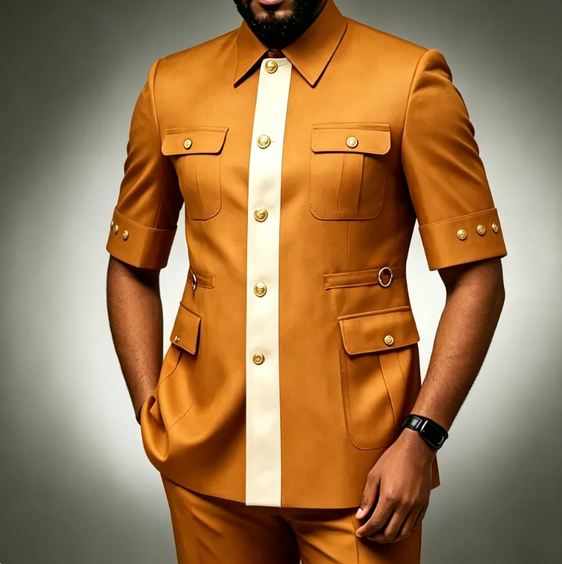 Customized Brown Men Suits Single Breasted Peak Lapel Slim Fit 2 Piece Jacket Pants Full Sets High Quality Clothing Terno