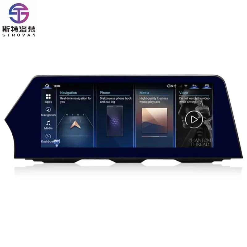 

STLF CLRAK For 7 Series 11-17 12.3" Dashboard Central Control Android Navigation Wireless Carplay Connection Smart Blade Screen