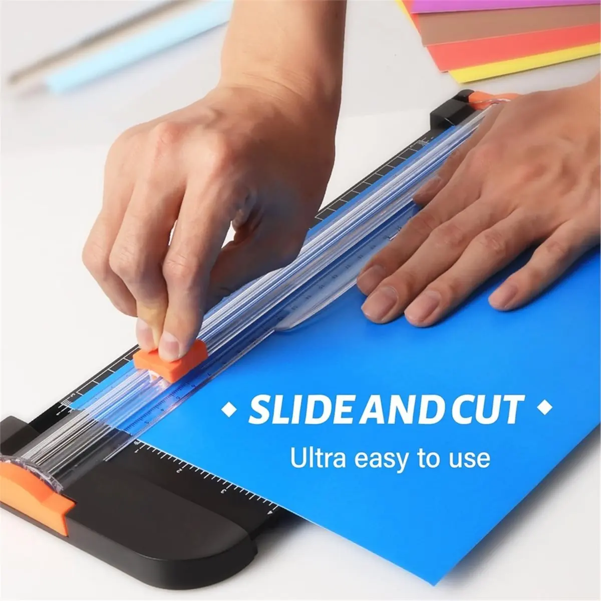 A013 Paper Cutter 12 Inch Paper Trimmer Slider Crafting Scrapbooking Supplies for A4 Vinyl Photo Cardstock
