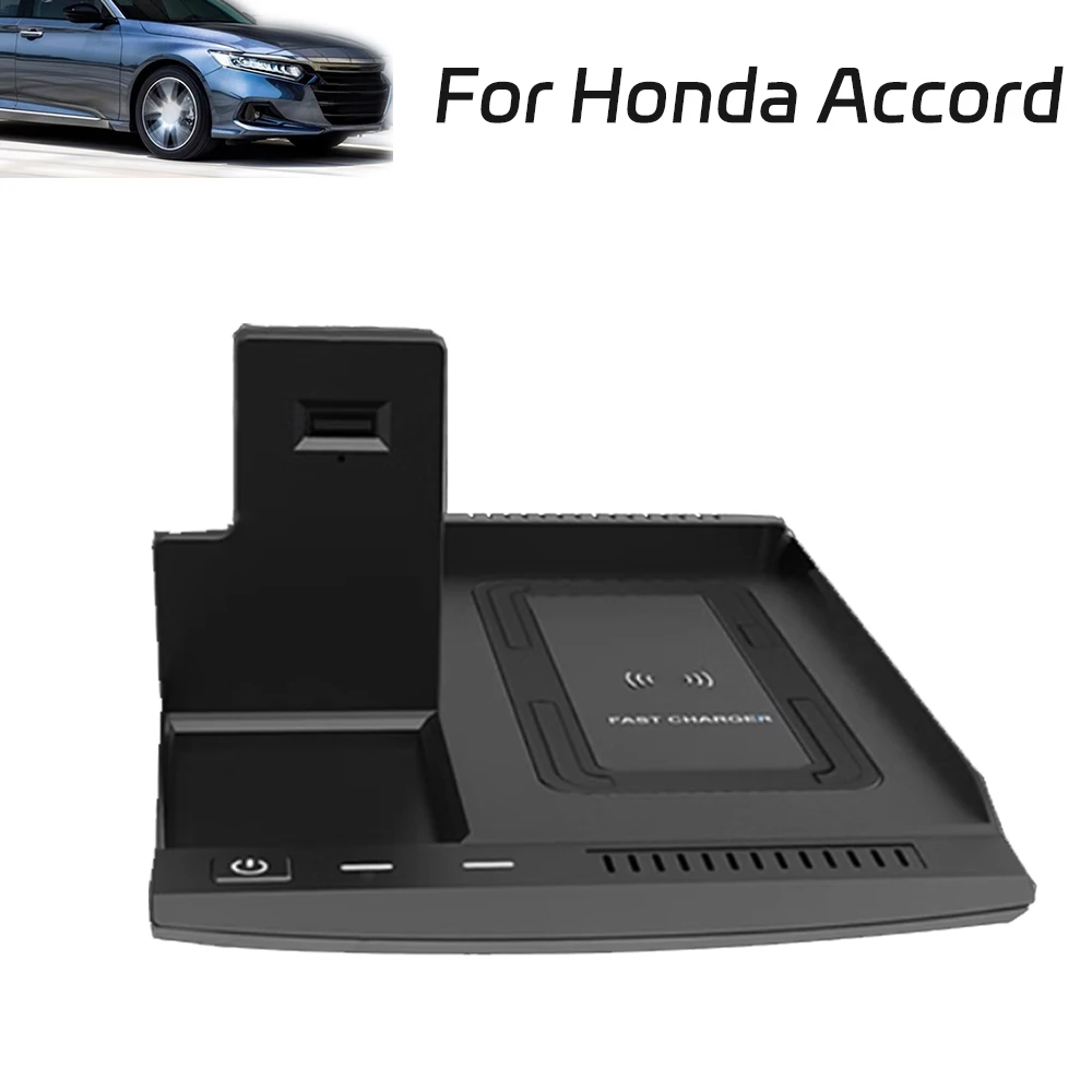 Plug and Play Car wireless charging For Honda Accord 2018-2022 phone charger Mobile Holder Mount Fast charge Interior Tuning