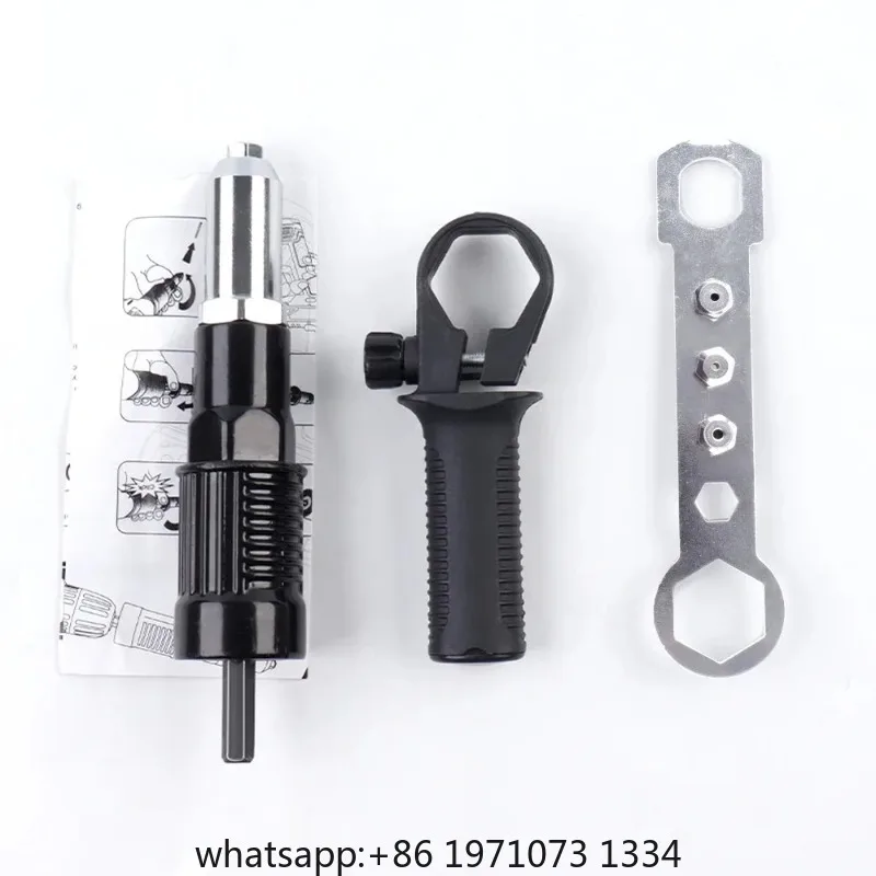 Quick & Easy Rivet Pulling Drill Bit Adapter with Hex Shaft Professional Rivet Gun Adapter,2.4/3.2/4.0/4.8mm,Cordless Rivet Gun