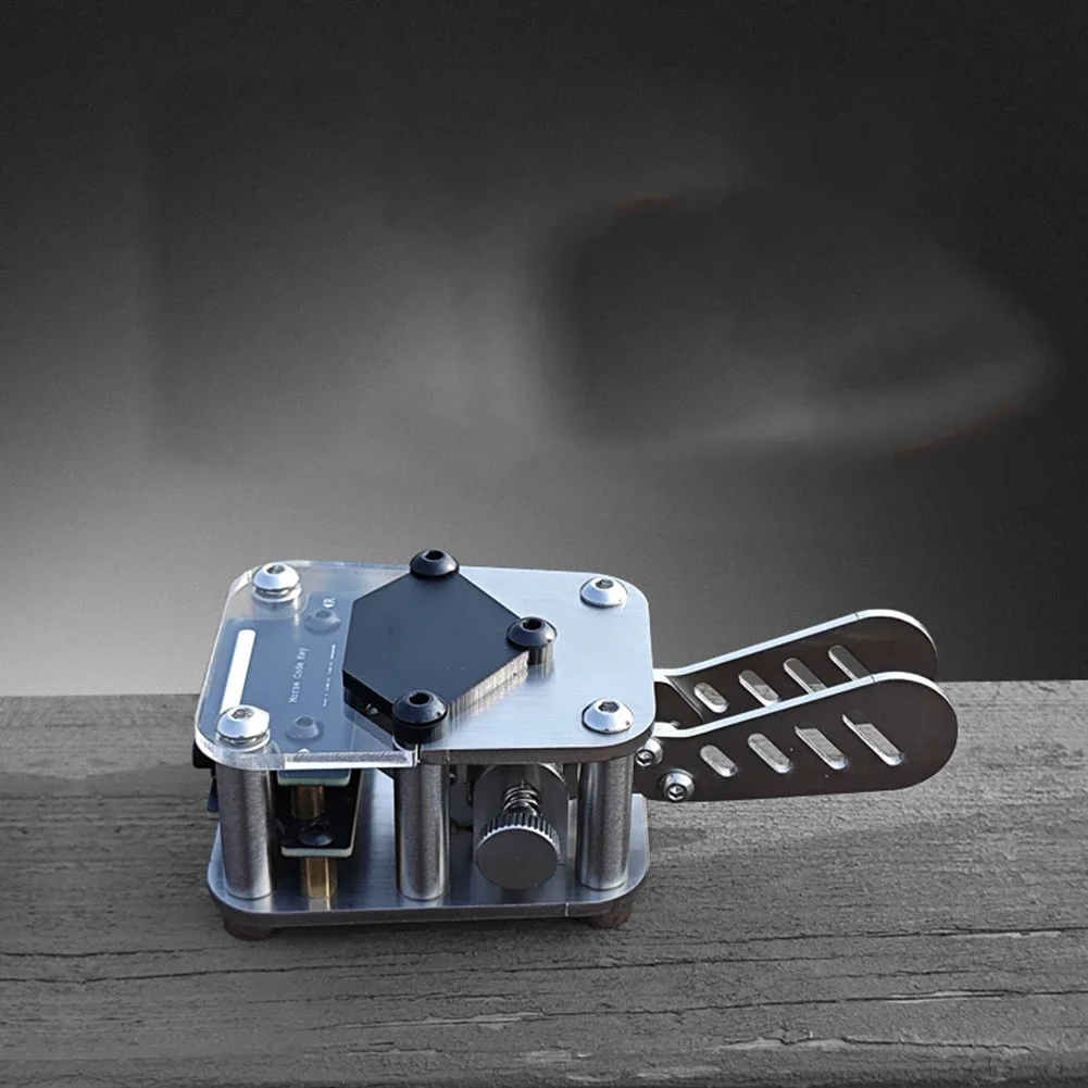 Double-pole Key Learning Training For Morse Code Transmission Radio Transmitter  For Test Measurement Tool Accessory