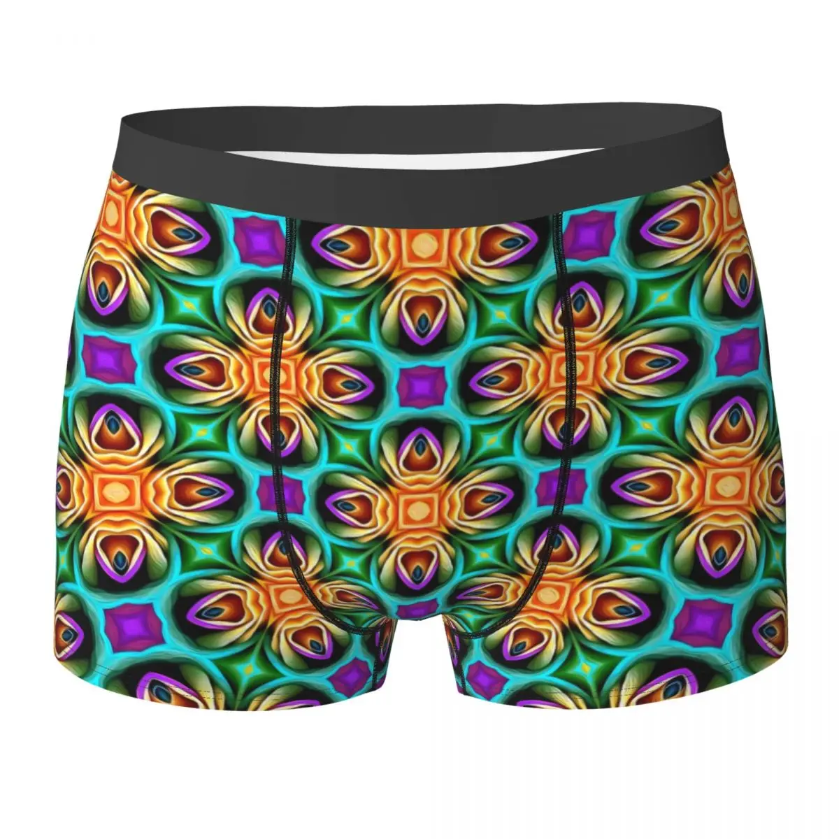 Colorful Rose Underwear Abstract Flower Customs Boxer Shorts Hot Men Underpants Comfortable Shorts Briefs Gift Idea