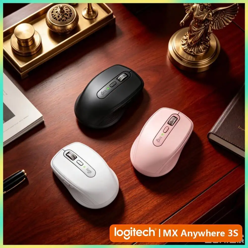 Wireless MX Anywhere 3S - 8K DPI, MagSpeed Scroll, Anti-Slip, Perfect for Fitness Creative Studio & Design Task