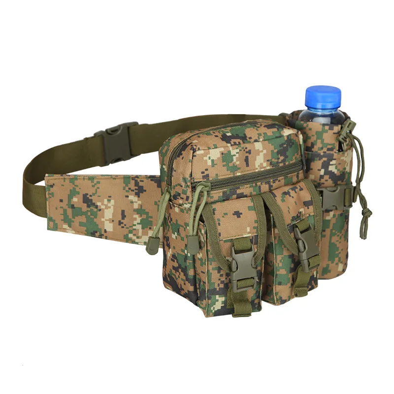 

Men's Waterproof Camouflage Oxford Combat Bags for Outdoor Hunting Climbing Camping Tactical Waist Bag Mobile Phone Belt Pack