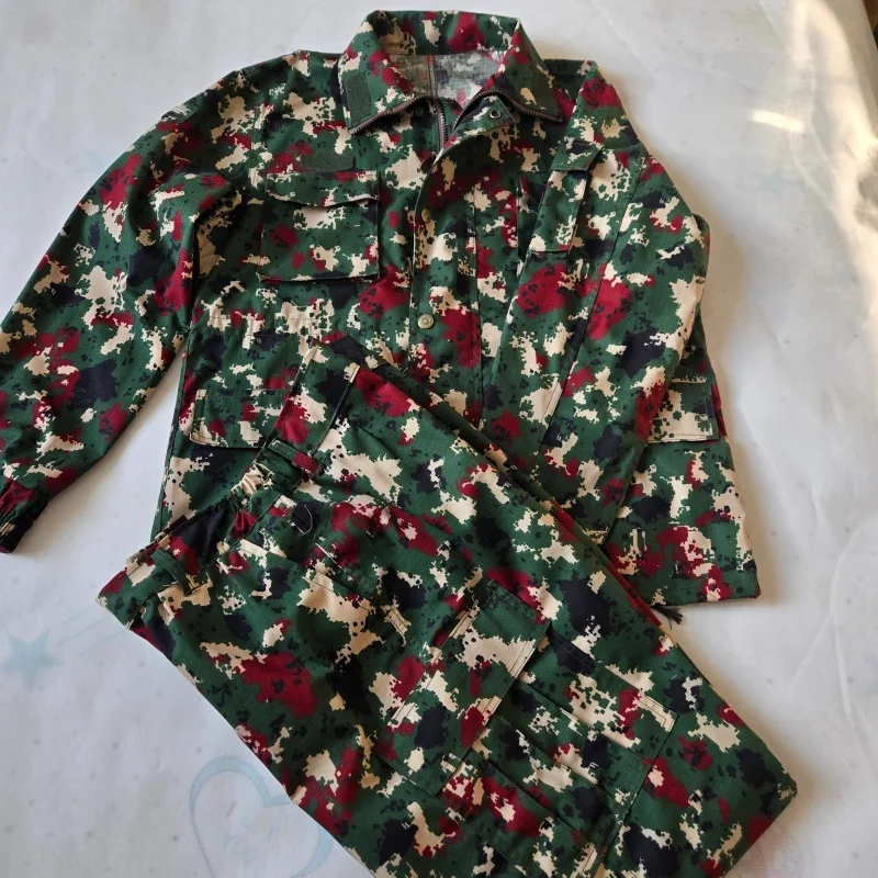 

Men's Camouflage Jacket Outdoor Sports Casual Pants Set Fitness Training Tracksuit Breathable Comfortable