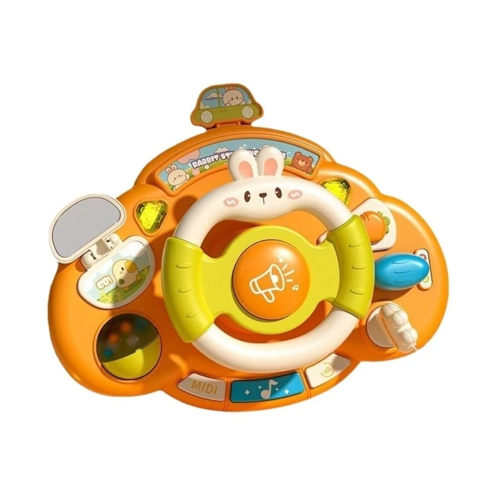 

Коляска Copilots, имитация рулевого колеса, игрушки, электрическая Монтессори, имитация вождения автомобиля, игрушка со звуком, светом, раннее образование