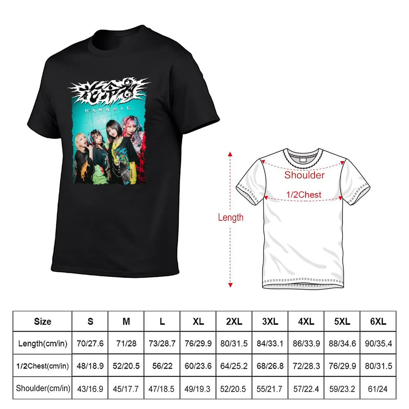 HANABIE BAND T-Shirt animal prinfor boys boys animal print for a boy shirts graphic tees mens clothes