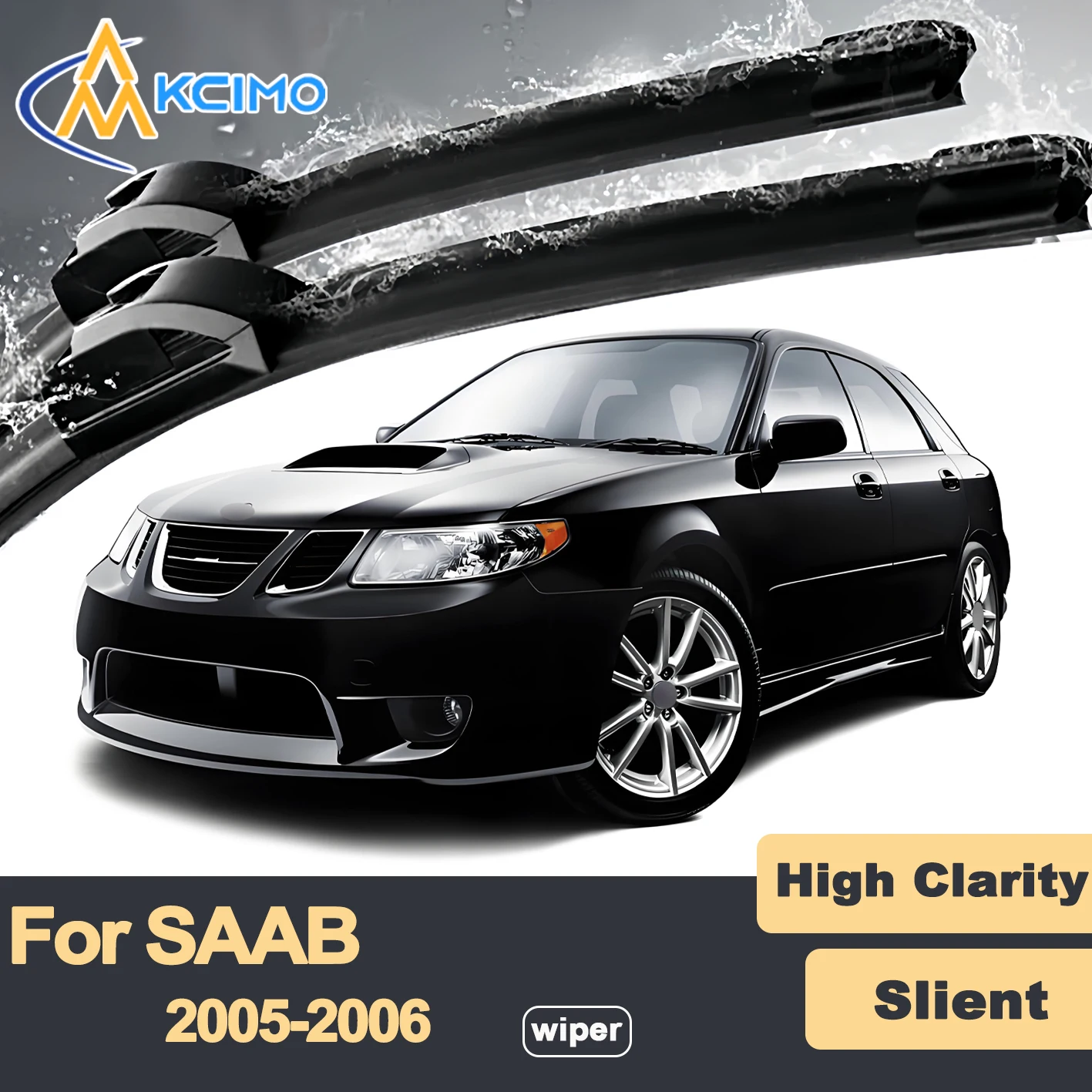 

Premium Rubber Durable Silent Windshield Wiper Blades 2pcs for SAAB 9-2X 2005-2006 Subaru Impreza Outback Sport
