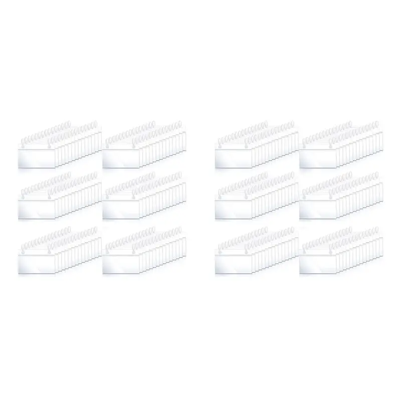 QWE-160Pcs Plastic Basket Label Holders Price Tag Ticket Hanger Clips With Button Design Lock Closure For Market Grocery