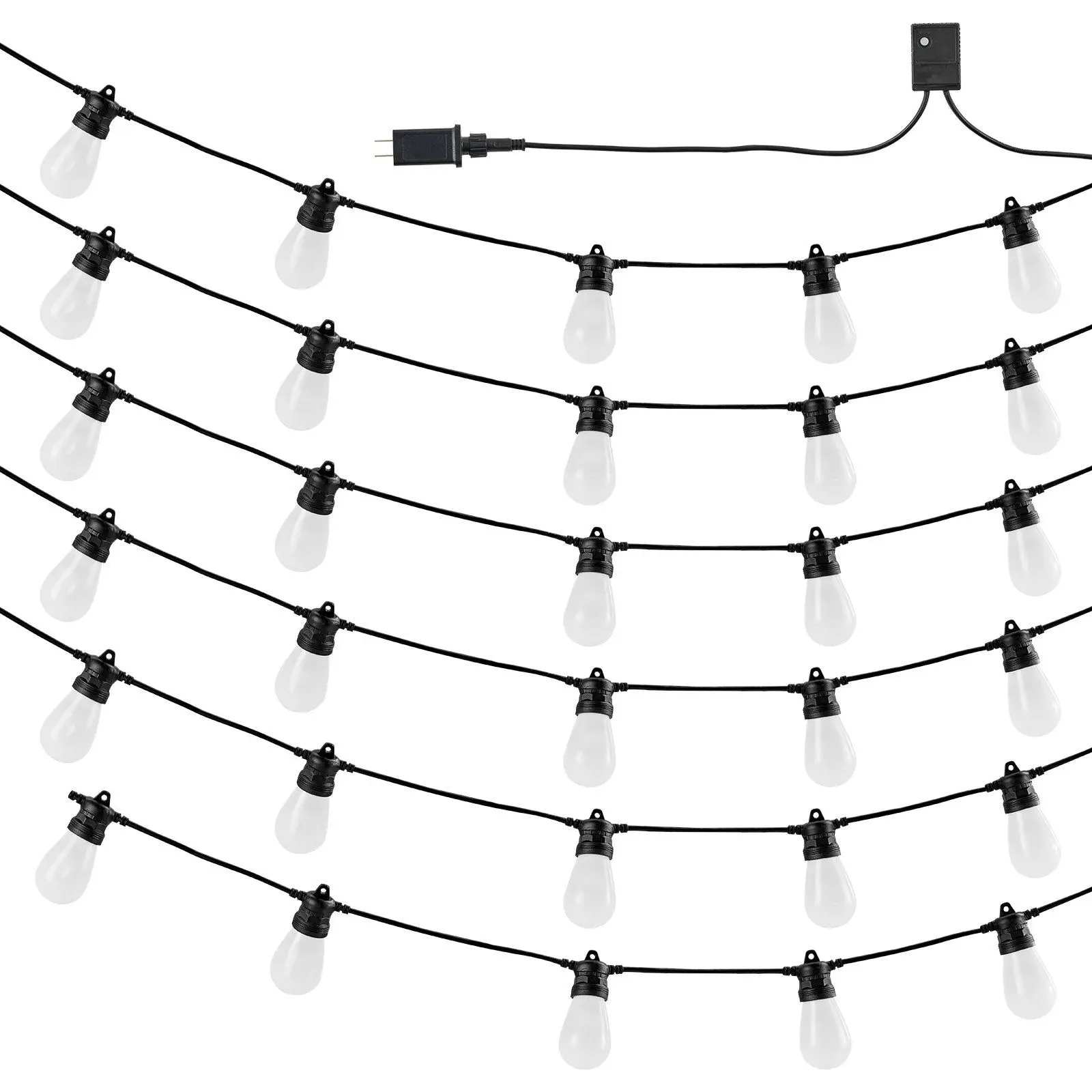 

100FT RGB Outdoor String Lights Waterproof Patio Lights with APP Control