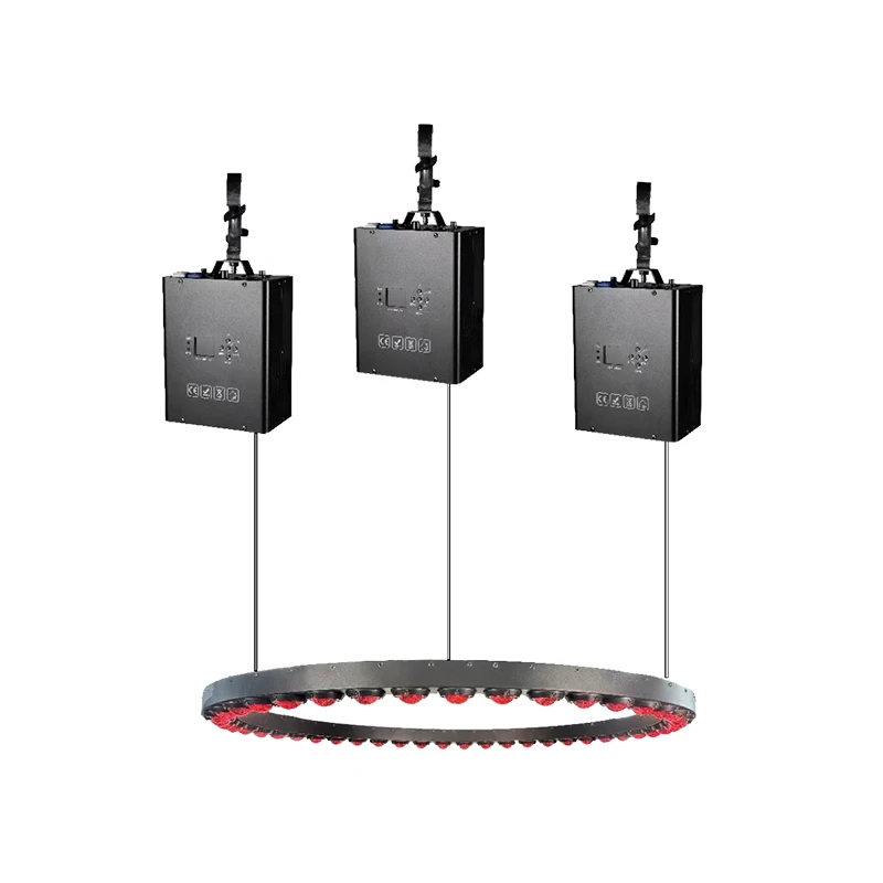 Professional Stage Lighting Lighting New Kinetic Led Ring Lifting Dmx With Kinetic Lighting Winch System Celling Disco Lights