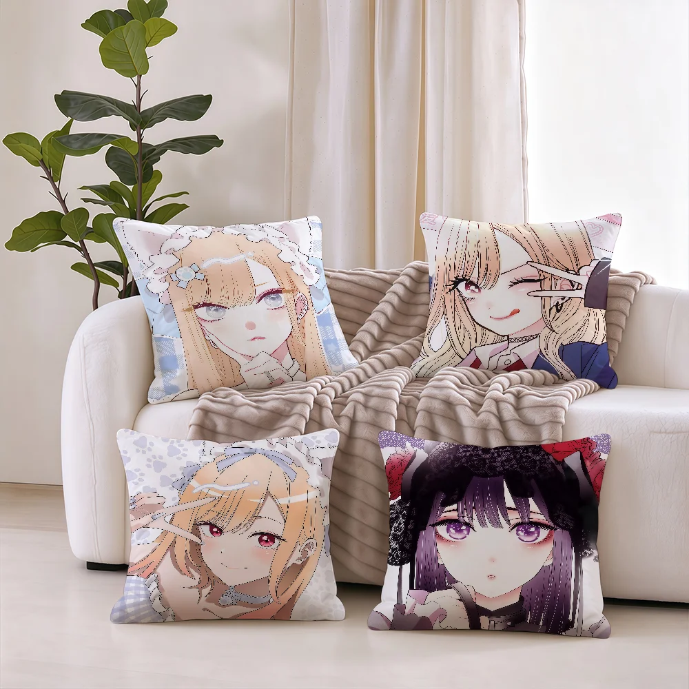 K-Kitagawa Marin cushion cover Square Office Bedroom Headboard Sofa Living Room Backrest Cushions Sleeping