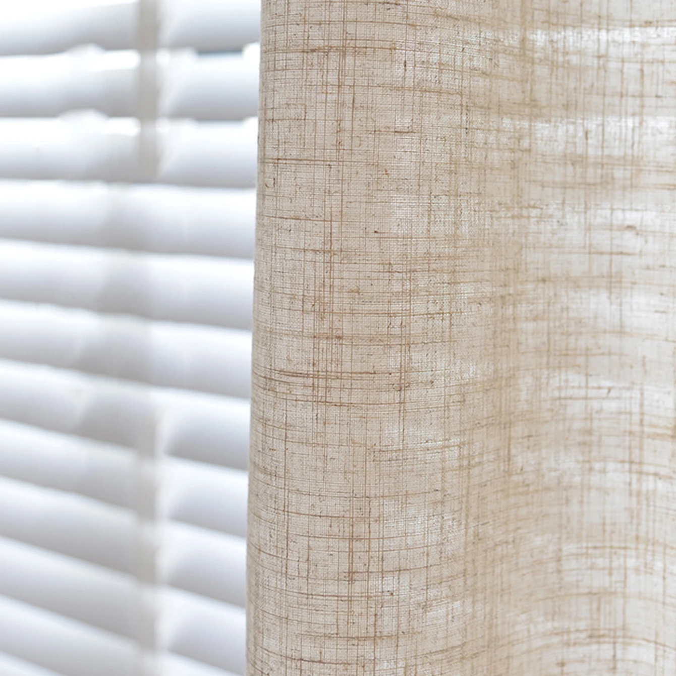 Japanes Minimalist Linen Curta - Linen Curtain Eyelet recension och pris
