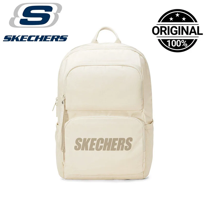 Skechers Beige Backpack Large Capacity Water Resistant School Travel Laptop Daypack L320U196-01LU