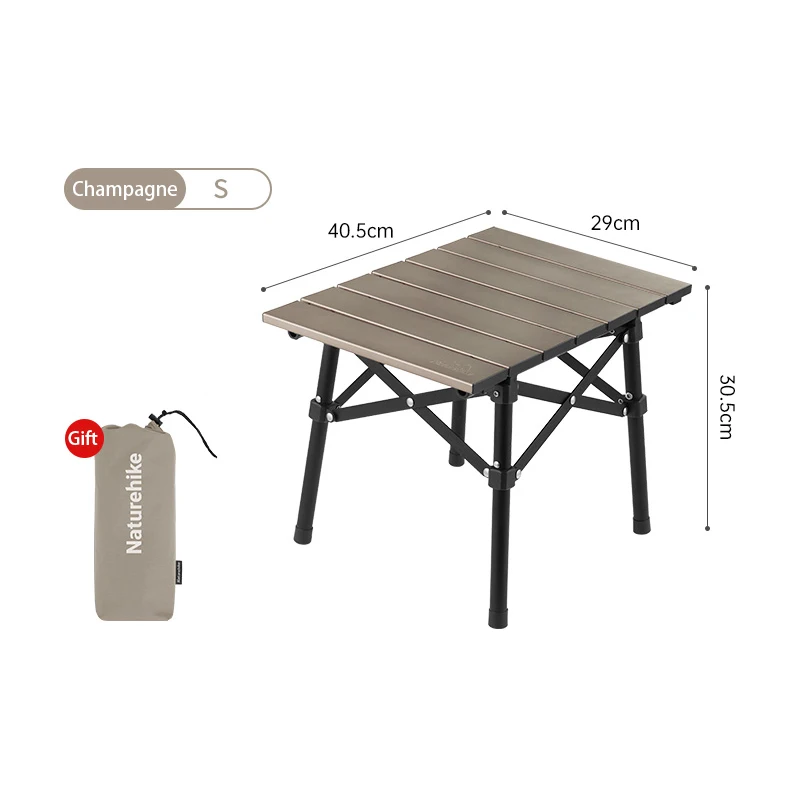 Naturehike Campingtafel Aluminiumlegering Klaptafel Outdoor Camping Ultralichte draagbare barbecuetafel Kleine tafel
