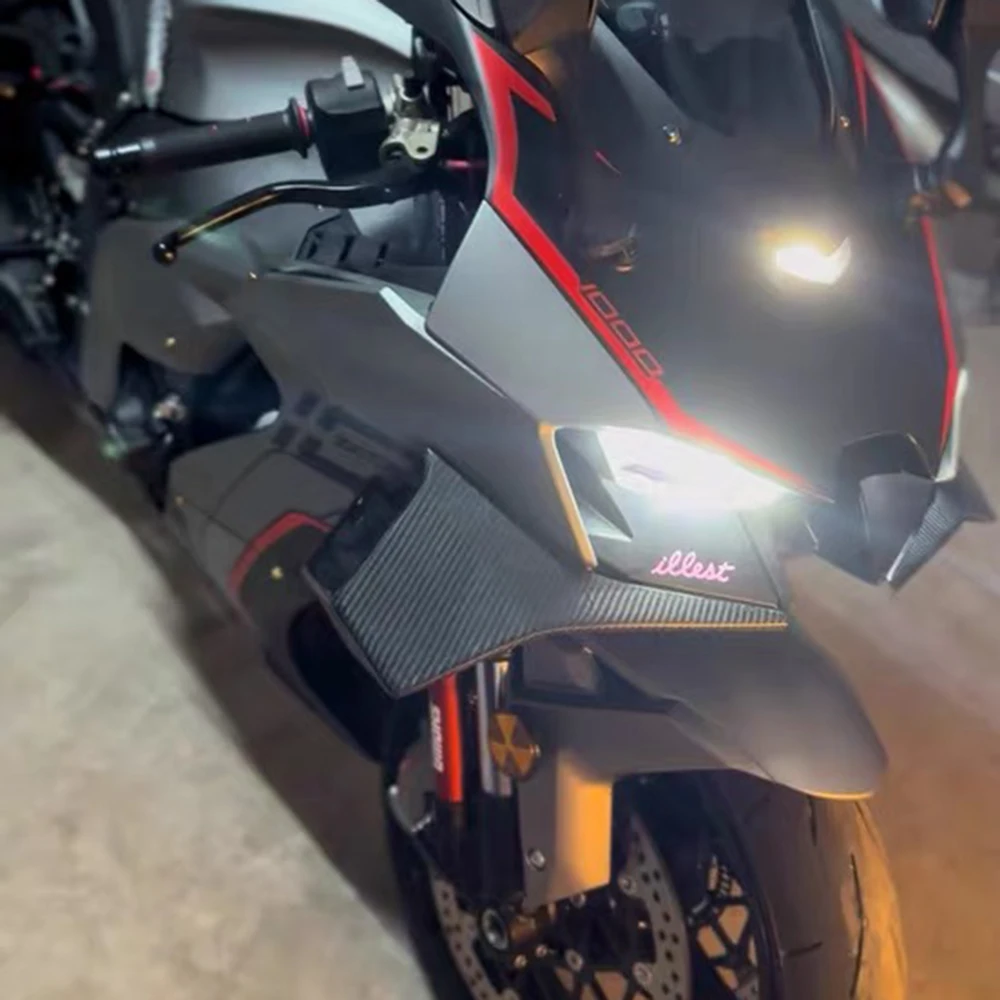 

Motorcycle Side Winglet Spoiler For Kawasaki ZX-10R ZX10R ZX 10RR 2022-2025 Retrofit Aerodynamic Cowling Fairing Fixed Wing