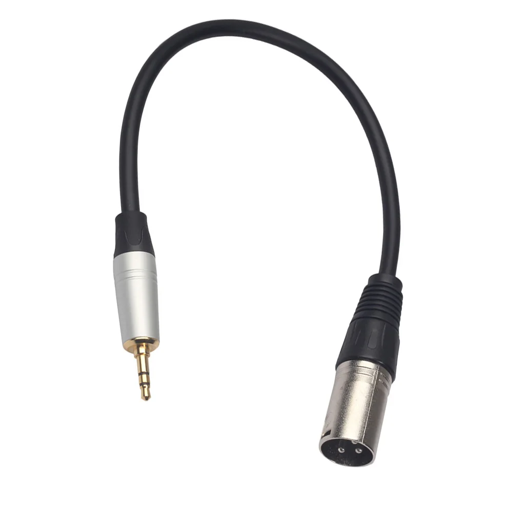 XLR 3-Pin ذكر إلى من من من من من من نوع XLR مقبس ستيريو مزود بميكروفون ومقبس كابل ميكروفون ومقبس