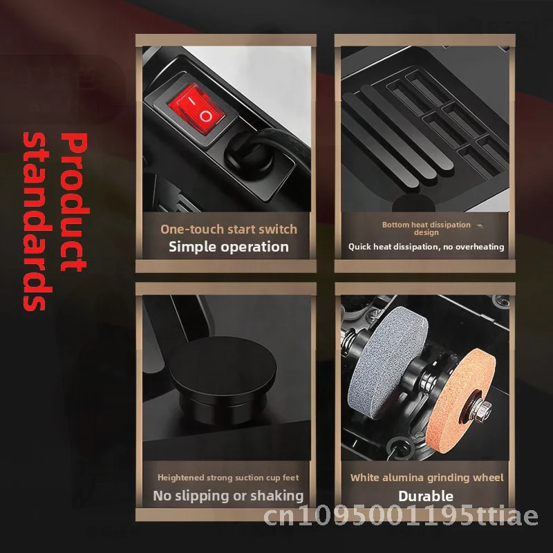 

Многофункциональная электрическая точилка для ножей «четыре в одном» — быстрая автоматическая заточка алмазного нефрита для домашнего использования с белым АБС-пластиком