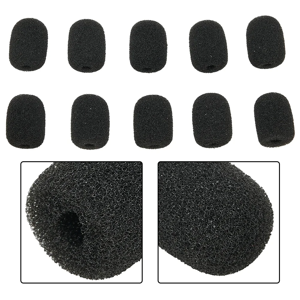 Headset Microphone Cover Microphone Mini Parts Replacement Foam Headset Windscreen 10pcs Cover Newest Top-quality