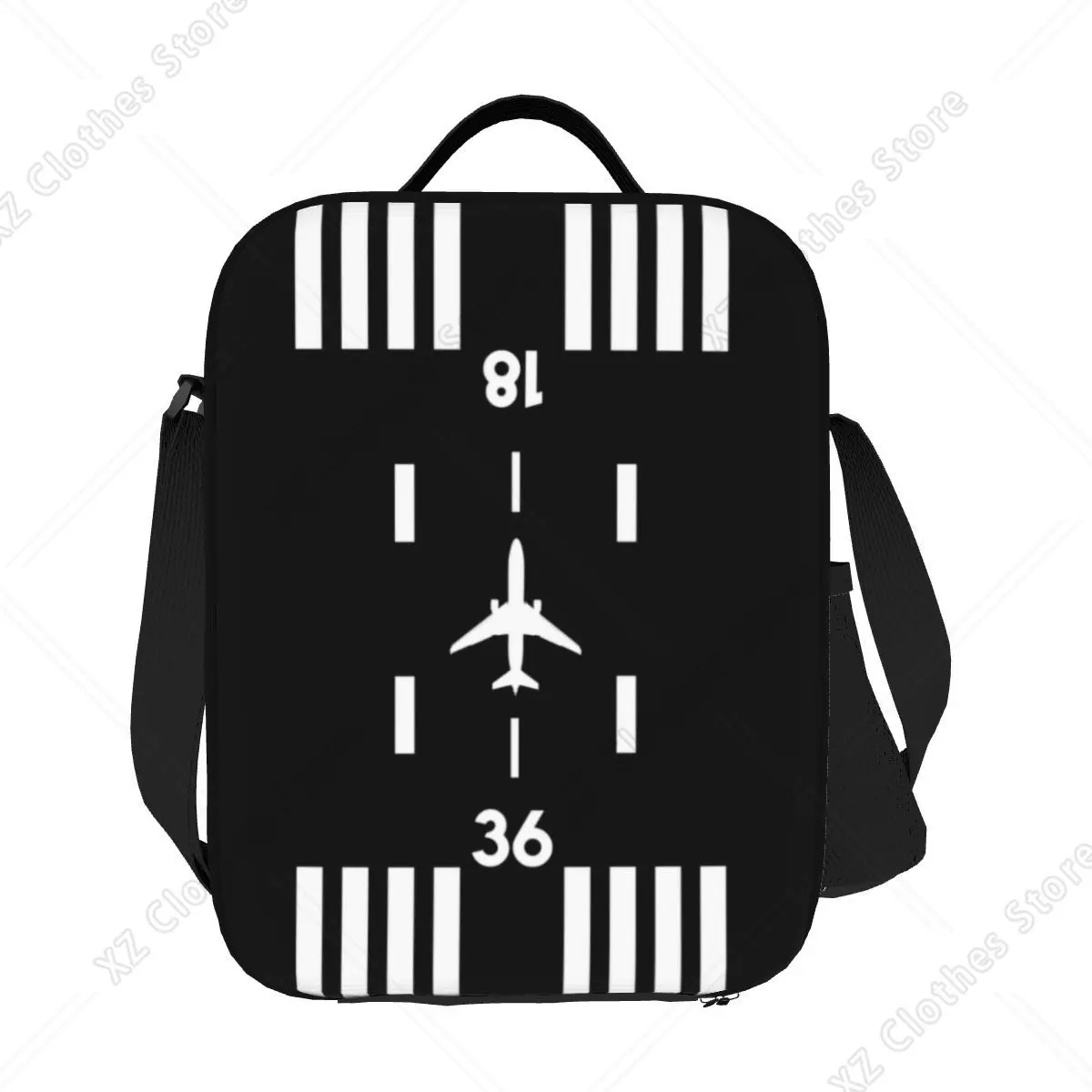 Custom Airport Runway Traffic Controller Lunch Bag Men Women Warm Cooler Insulated Lunch Box for Adult Office