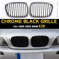 Para 1999 2000 2001 2002 2003 BMW 525i 528i 530i 540i M5 E39 cromo negro rejilla delantera accesorios de coche