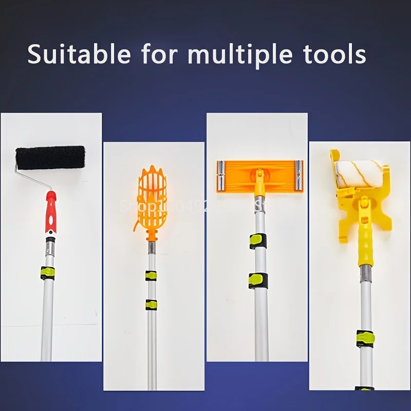3-section Telescopic Aluminum Alloy Extension Rod with Buckle Design Lightweight and Multifunctional Suitable for Various Tools