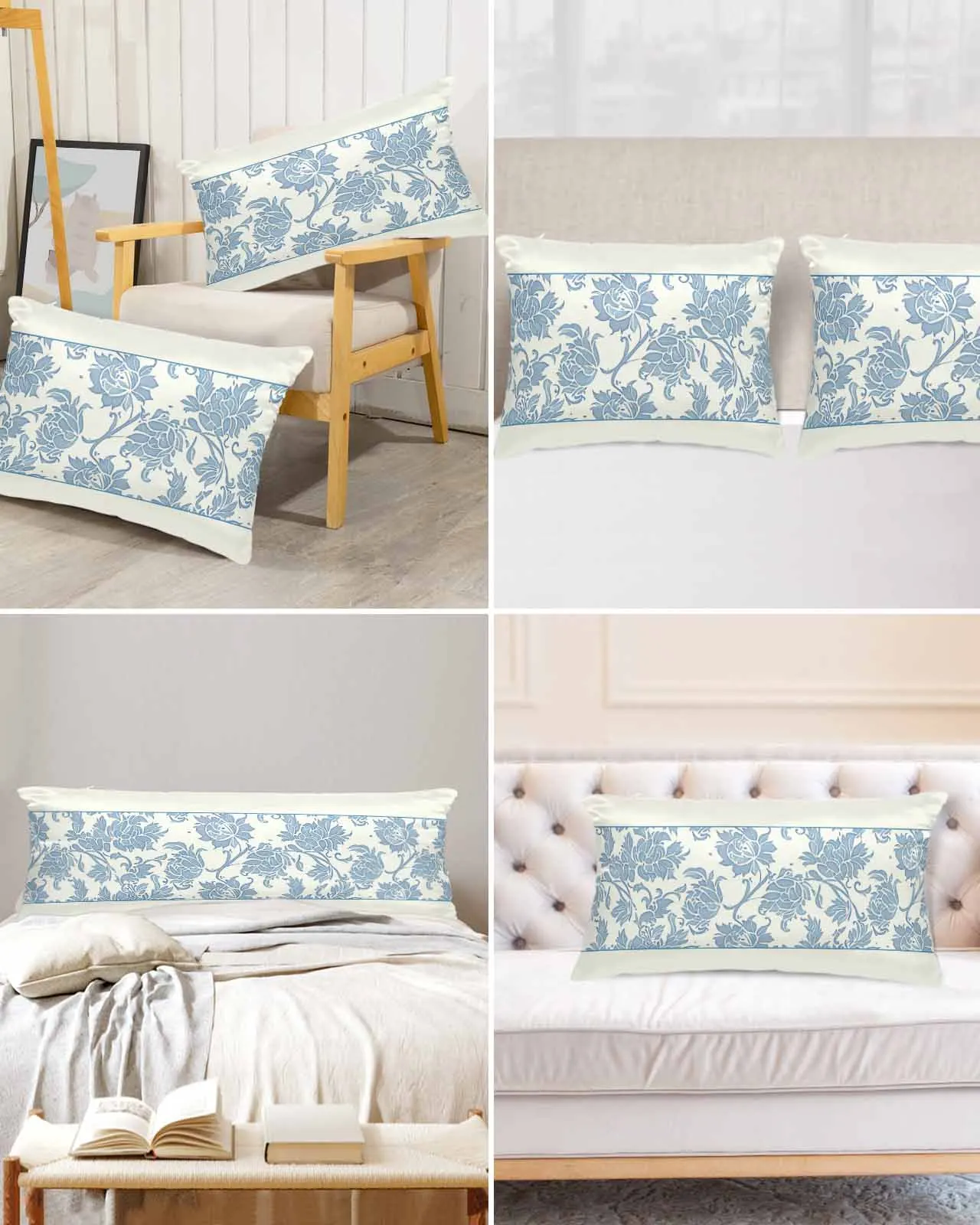 

Наволочка для кровати атласная в этническом ретро-стиле с ручным рисунком, 2 шт.