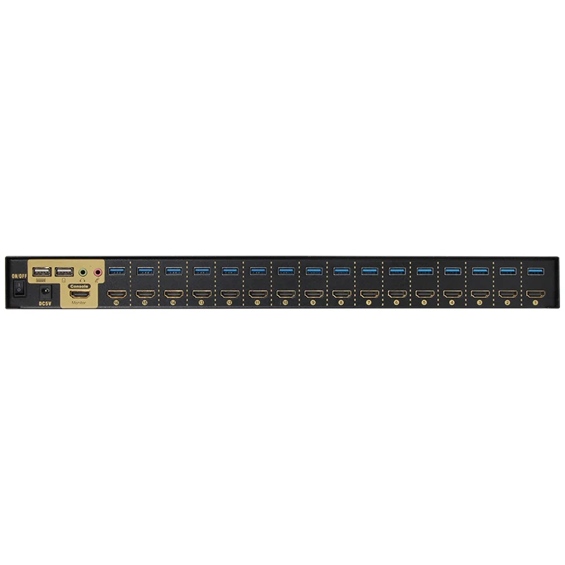 VCOM 16 To 1  Keyboard Mouse 4K KVM Switch Engineering Level 1U Rack Mount Computer Switcher