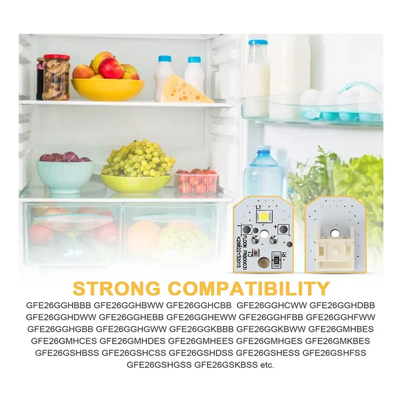 

A01M-8PC WR55X11132 WR55X25754 Светодиодный светильник для холодильника, совместимый с светодиодной лампочкой для холодильника GE, простая установка