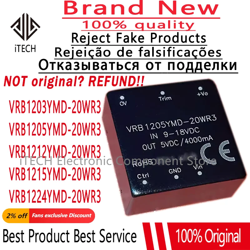 

2PCS Original and Genuine VRB1203YMD-20WR3 VRB1205YMD-20WR3 VRB1212YMD-20WR3 VRB1215YMD-20WR3 VRB1224YMD-20WR3 DIP-6