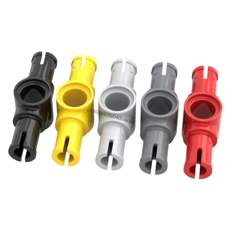 30Pcs 87082 Technical Pin Connector Hub with 2 Pins Friction Ridges Lengthwise Building Blocks DIY Educational Bricks Toy Gift