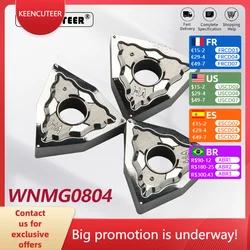 WNMG080402 WNMG080404 WNMG080408 HA H01 Carbide Insert for Aluminum MWLNR External Turning Tool Blade Lathe Parts CNC Cutter