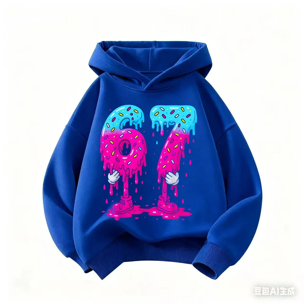 Einhorn-Hoodie für Kinder 67 Regenbogen Niedlicher Kawaii Cartoon Glitzernder Mädchen Lustiger Trendiger Oversized Lässiger Sport-Sweatshirt – Detail 8