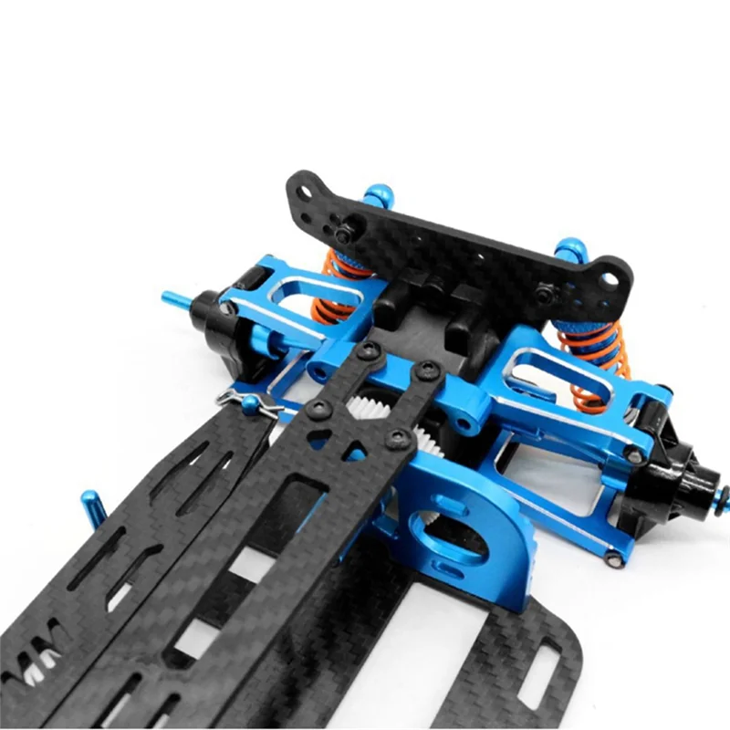 New Aluminum Shaft Drive Carbon Brazed Frame 1/10 4Wd RV Frame Kit for Tamiya Tt01 Tt01E Car