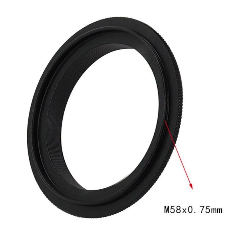 Agnicy 58mm-EOS EF M58x0.75mm suitable for Canon 58mm Lens Reverse Loop Photography Transfer Ring