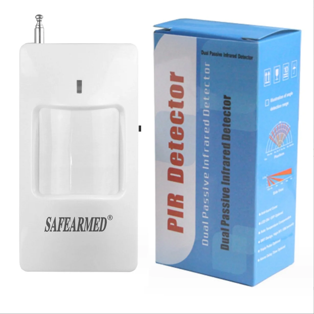 

(10 PCS) Wireless Automatically coding PIR sensor 315MHz 2262 Frequency GSM Alarm System accessories Infrared Motion Detector