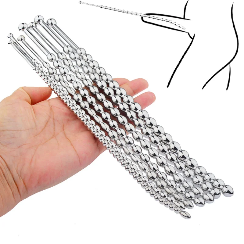 Male Urethral Penis Plug Dilator Ejaculation Delay Stainless Steel Long Size Dia 5/6/7/8/9/10 Mm Urethral Sounds Sex Toys Man