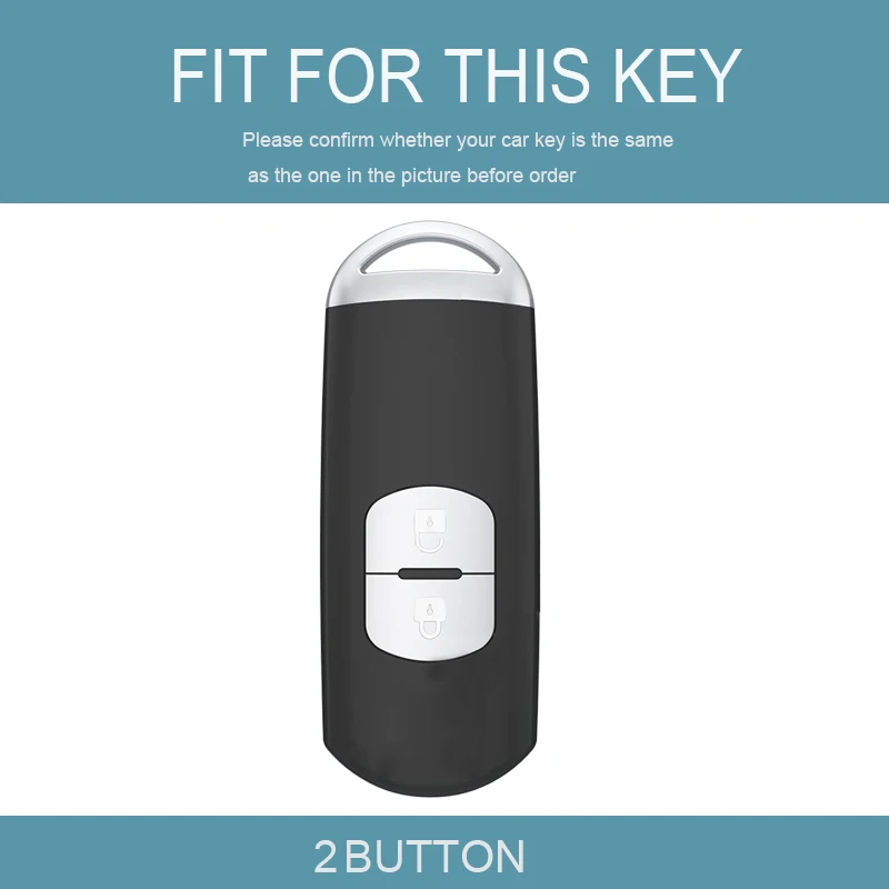 Shell Fob 2 Buttons TPU Car Key Case Cover for Mazda 2 3 6 Atenza Axela Demio CX-5 CX5 CX-3 CX7 CX-9 CX30 2016 2017 2018 2019 view 2