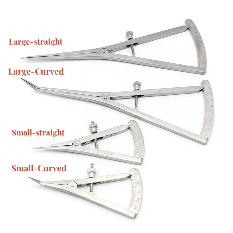 Dental Implant Bone Caliper Dental Surgical Wax Bone Thickness Dental Crown Gauge Calipers Dentist Medical Ruler